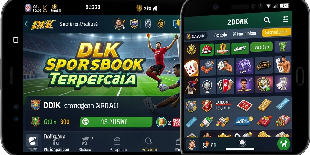 Tampilan gameplay menarik dari aplikasi Sportsbook DKK.