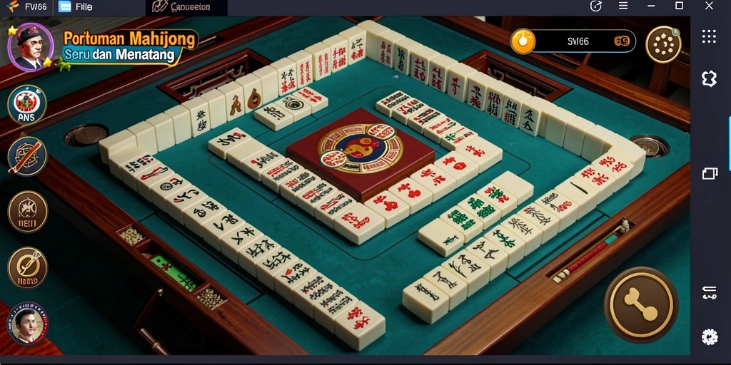 Screenshot utama FW66 menampilkan gameplay Mahjong yang menarik dan menantang.