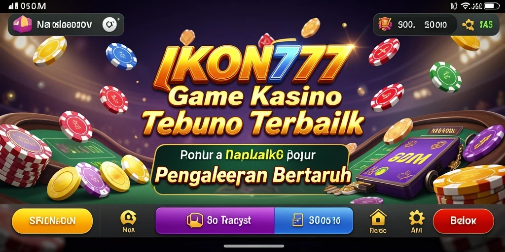 Screenshot menampilkan gameplay mendebarkan dan grafis menakjubkan dari IKON777.