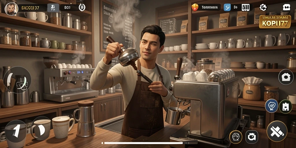 Menampilkan gameplay KOPI77 yang seru dan interaktif.