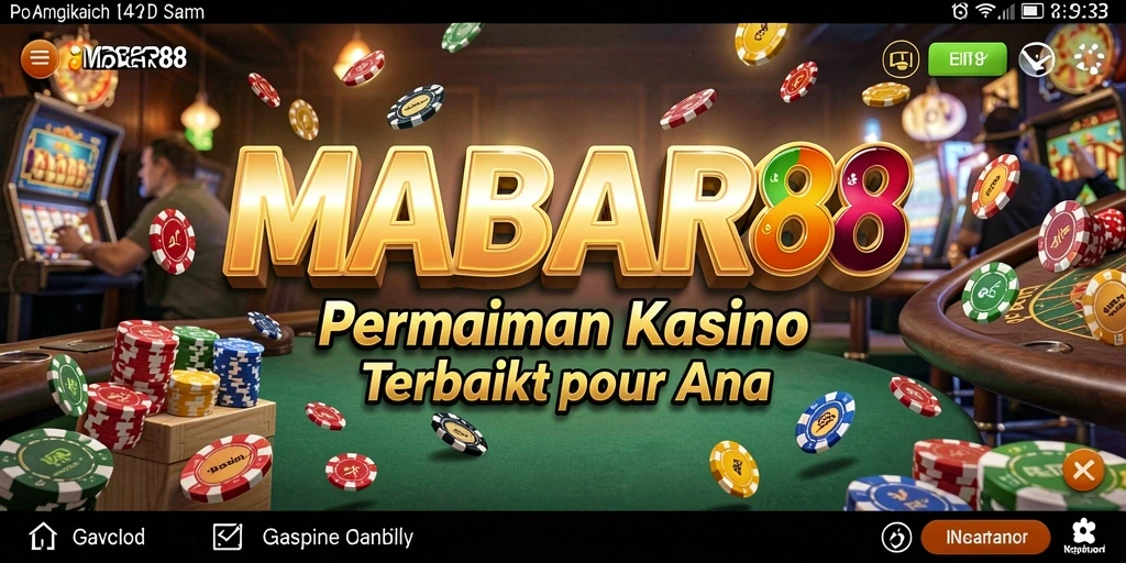 Screenshot gameplay Kasino MABAR88 yang mendebarkan.