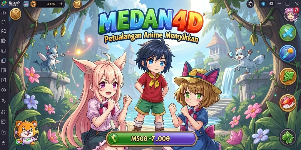 Tampilan gameplay Anime yang memukau dari MEDAN4D.