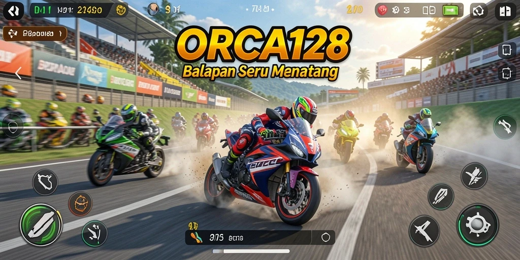Tampilan gameplay seru dan menegangkan di ORCA128.