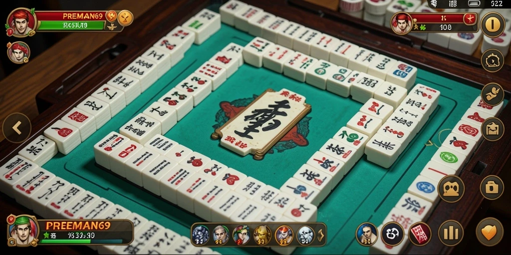 Screenshot PREMAN69 menampilkan gameplay Mahjong yang menantang dan menarik.