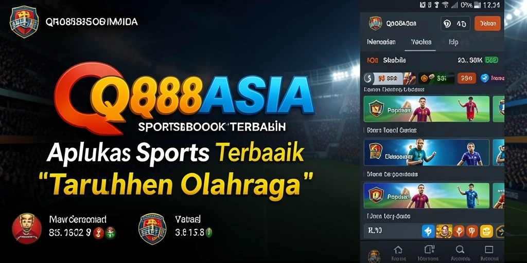 Tampilan utama QQ88ASIA dengan fitur taruhan olahraga yang menarik.