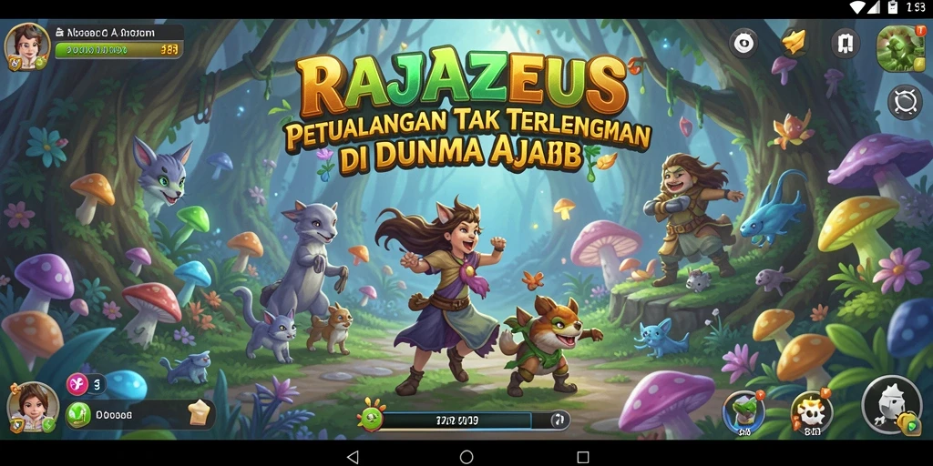 Tampilan menarik dari gameplay petualangan RAJAZEUS yang memukau.