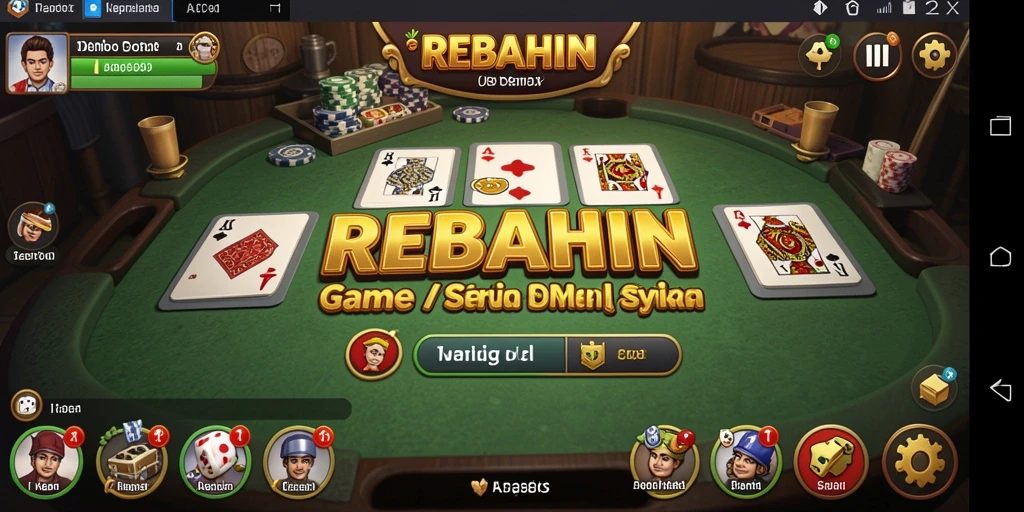 Tampilan gameplay domino yang seru dan interaktif.