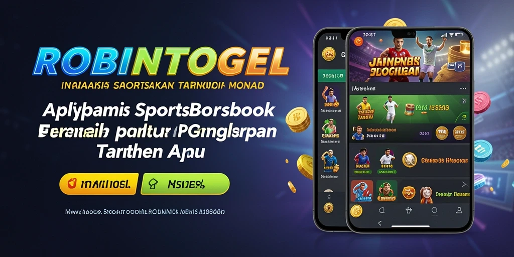 Tampilan utama ROBINTOGEL dengan berbagai opsi taruhan olahraga.