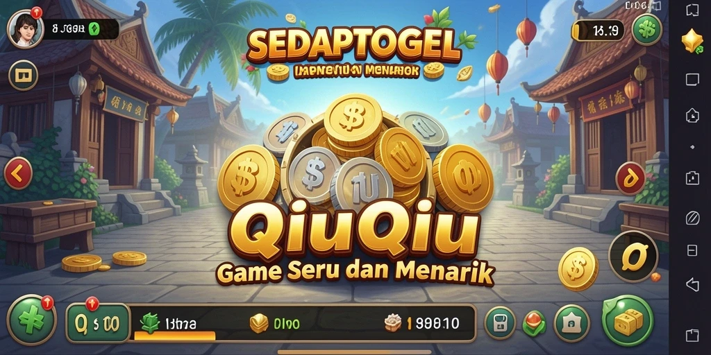 Gameplay seru QiuQiu di SEDAPTOGEL dengan teman.