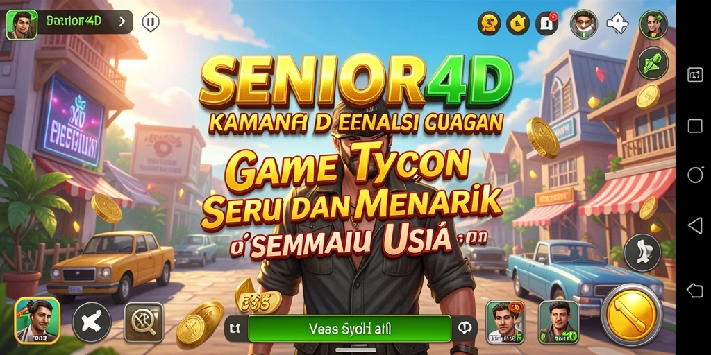 Tampilan gameplay SENIOR4D yang penuh strategi dan tantangan.