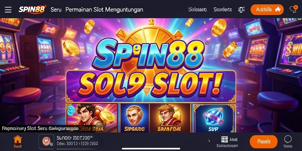 Tampilan gameplay SPIN88 yang mengasyikkan dengan berbagai slot menarik.
